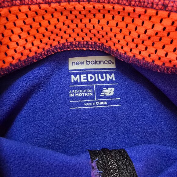 New Balance Half Zip Fleece Running Pullover Size M - NWOT - Picture 2 of 6